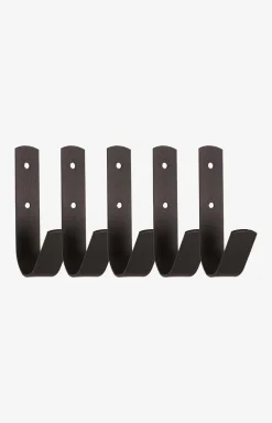 Små stallkrokar 5-pack Svart