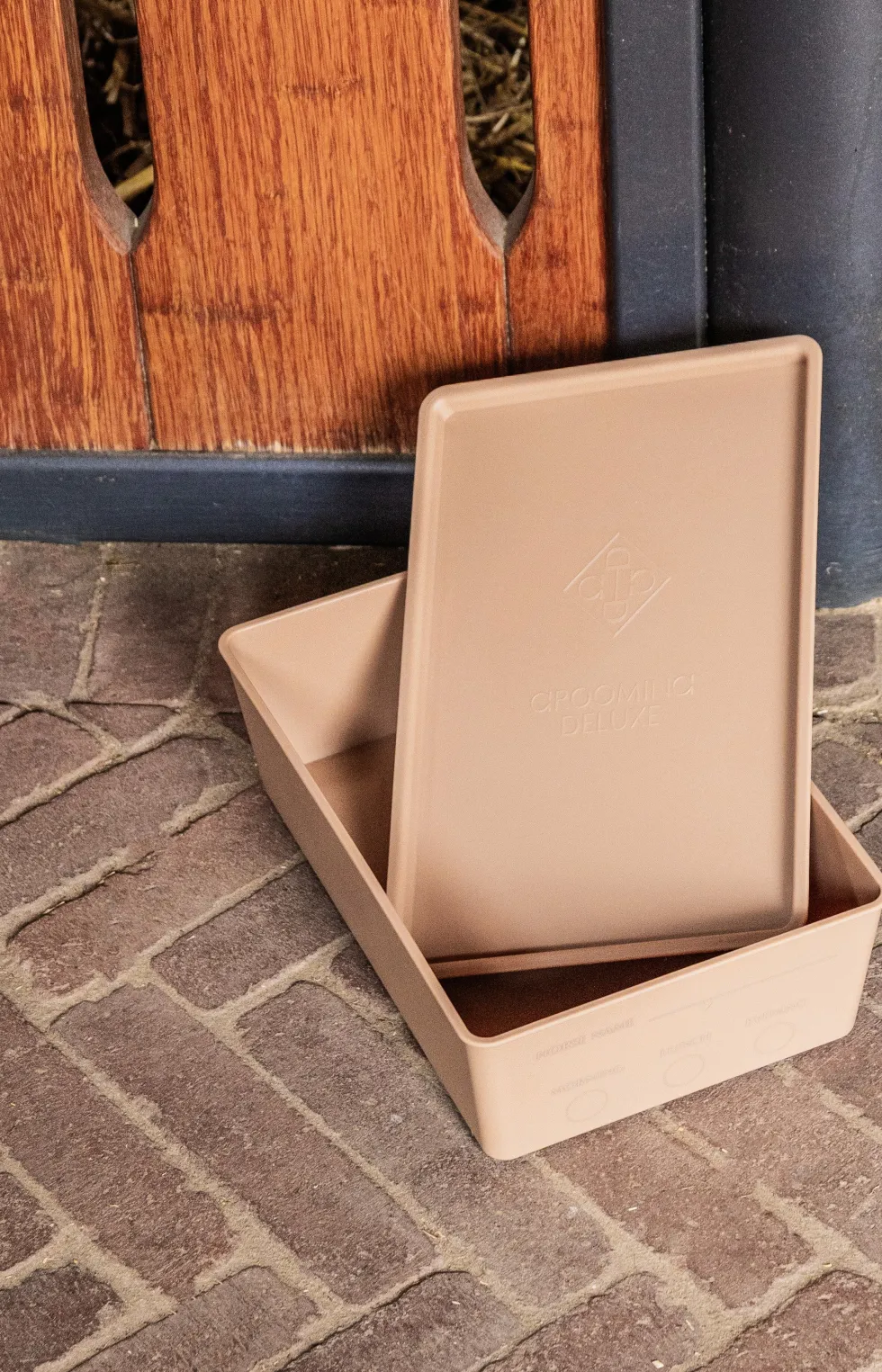 Stallpaket Foderlådor M Lock 3-pack Beige 3,5L