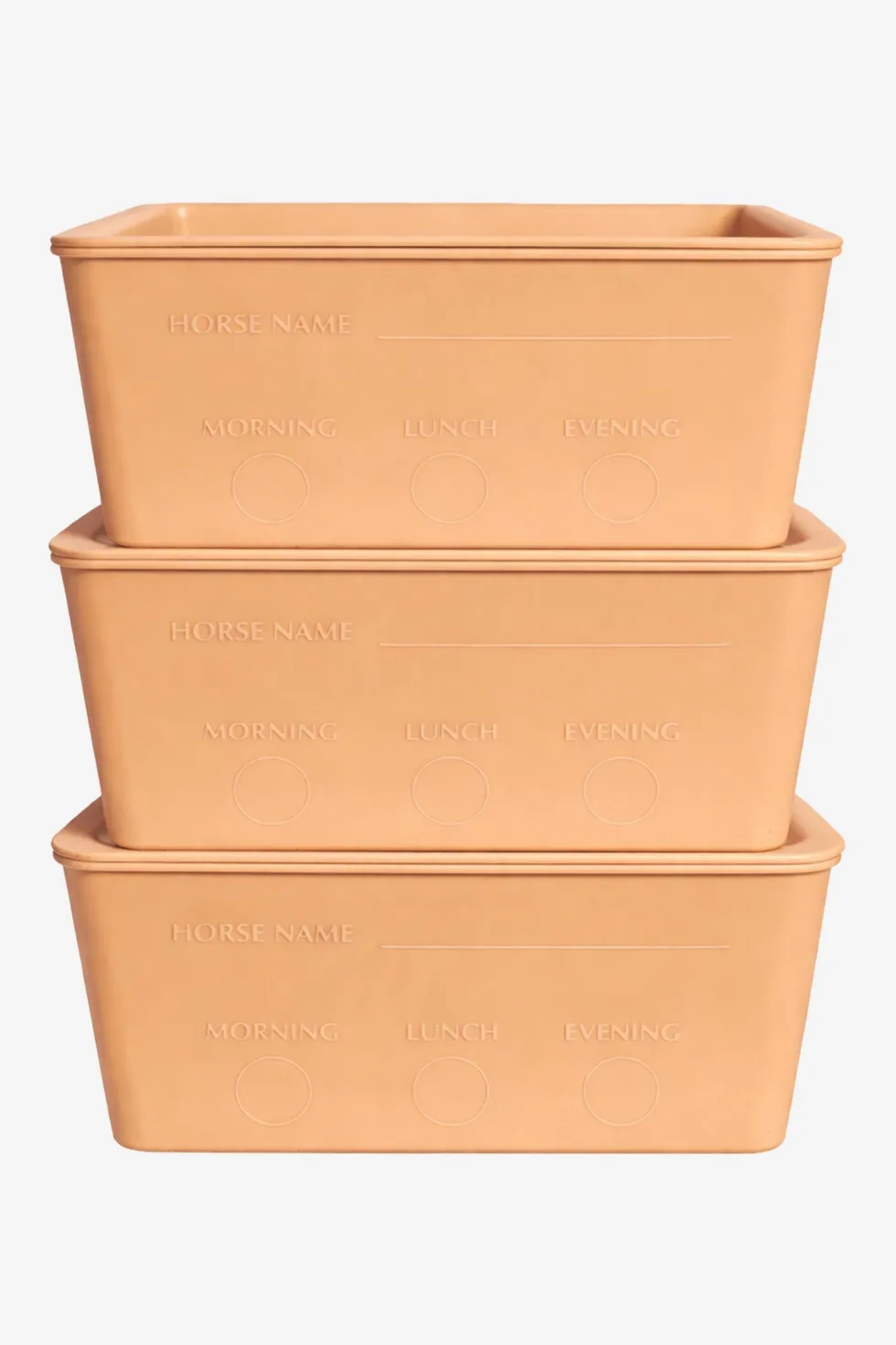 Stallpaket Foderlådor M Lock 3-pack Beige 3,5L