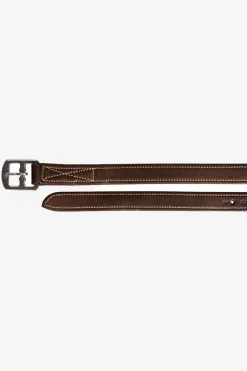 Stigläder Selected Junior 19mm Brun