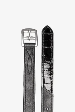 Stigläder X-Line Croco Svart