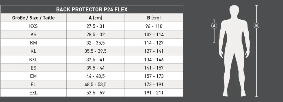 SWING p24 Flex Ryggskydd Barn Svart