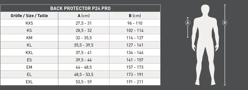 SWING p24 Pro Ryggskydd Barn Svart