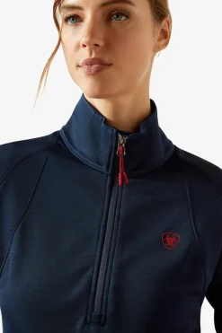 Team EQ tröja 1/2 zip Navy