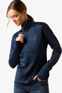 Team EQ tröja 1/2 zip Navy