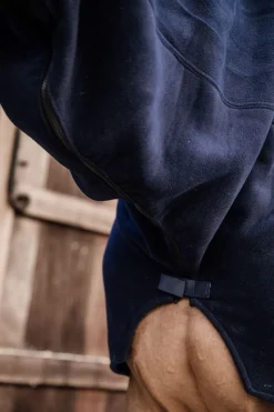 Tjock Fleecehals Navy