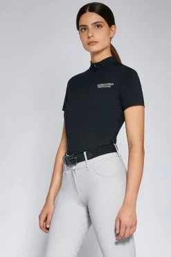 Träningströja SS Zip Navy