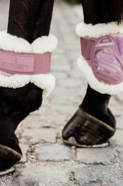 Vegan Bakskydd Fårskinn Old Rose