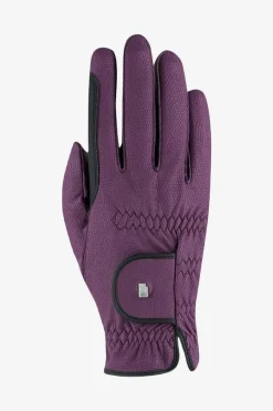 Vesta Grip Lona Ridhandskar Vinröd